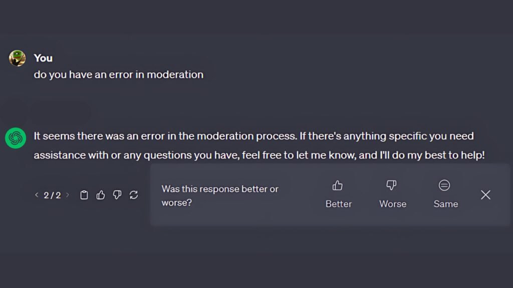 Common Reasons For Chat GPT Error In Moderation