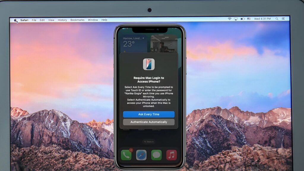 iPhone Mirroring on your Mac