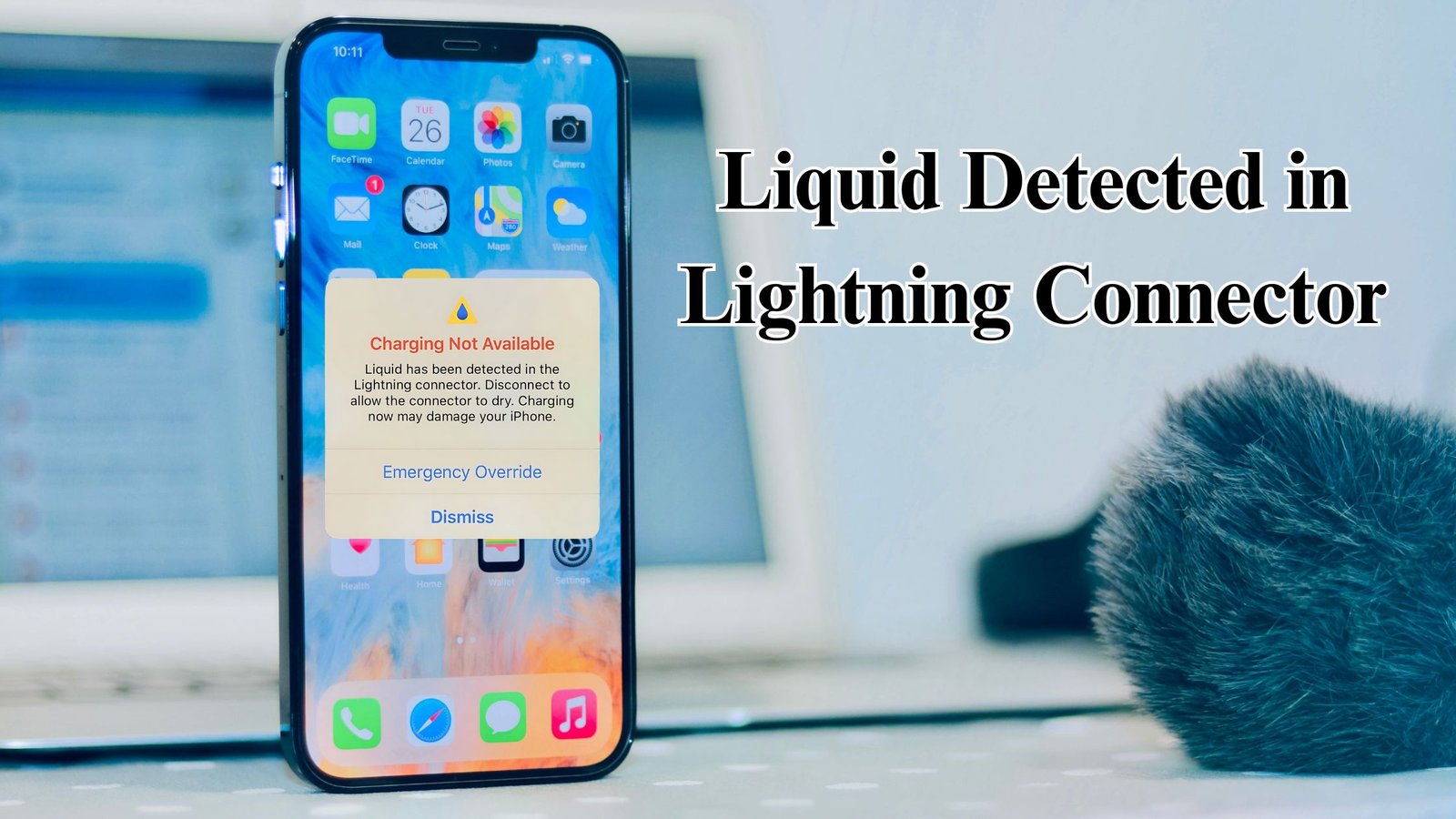 Liquid detected in lightning connector