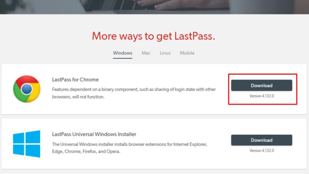 LastPass is not installed