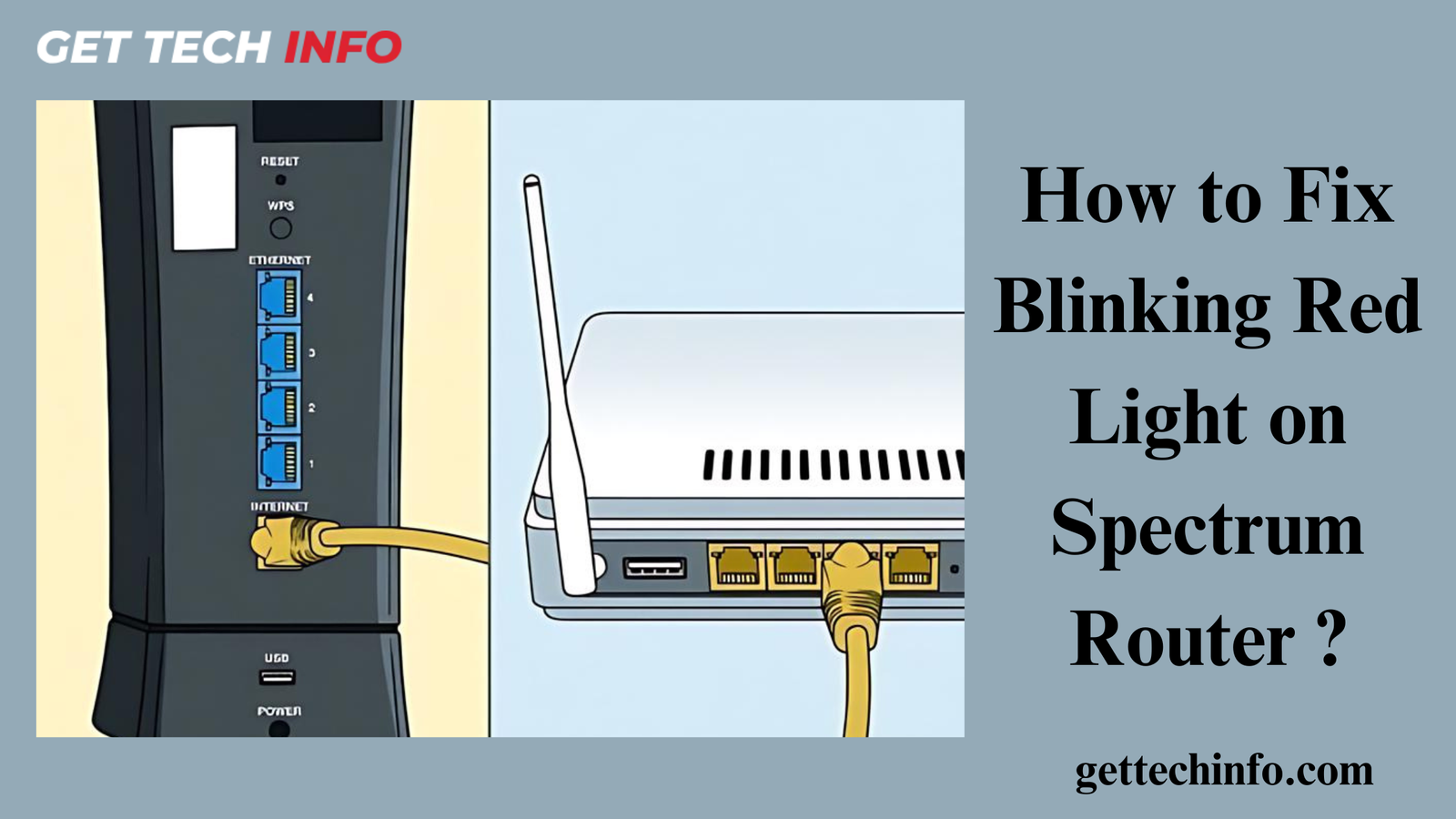 How to Fix Blinking Red Light on Spectrum Router ?