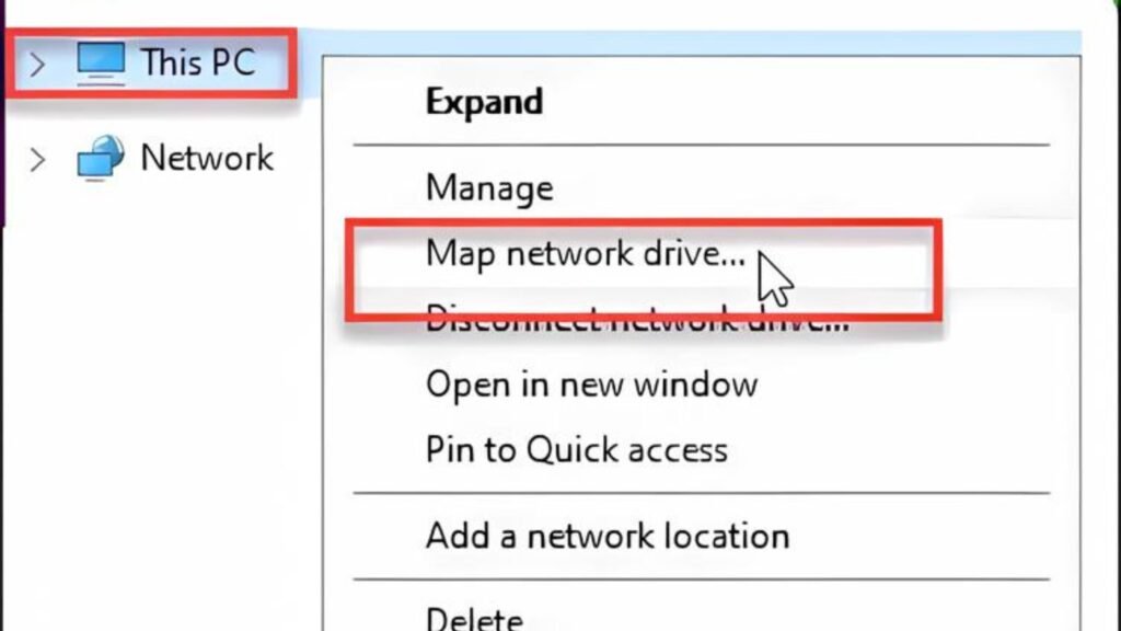 Map Network Drive 