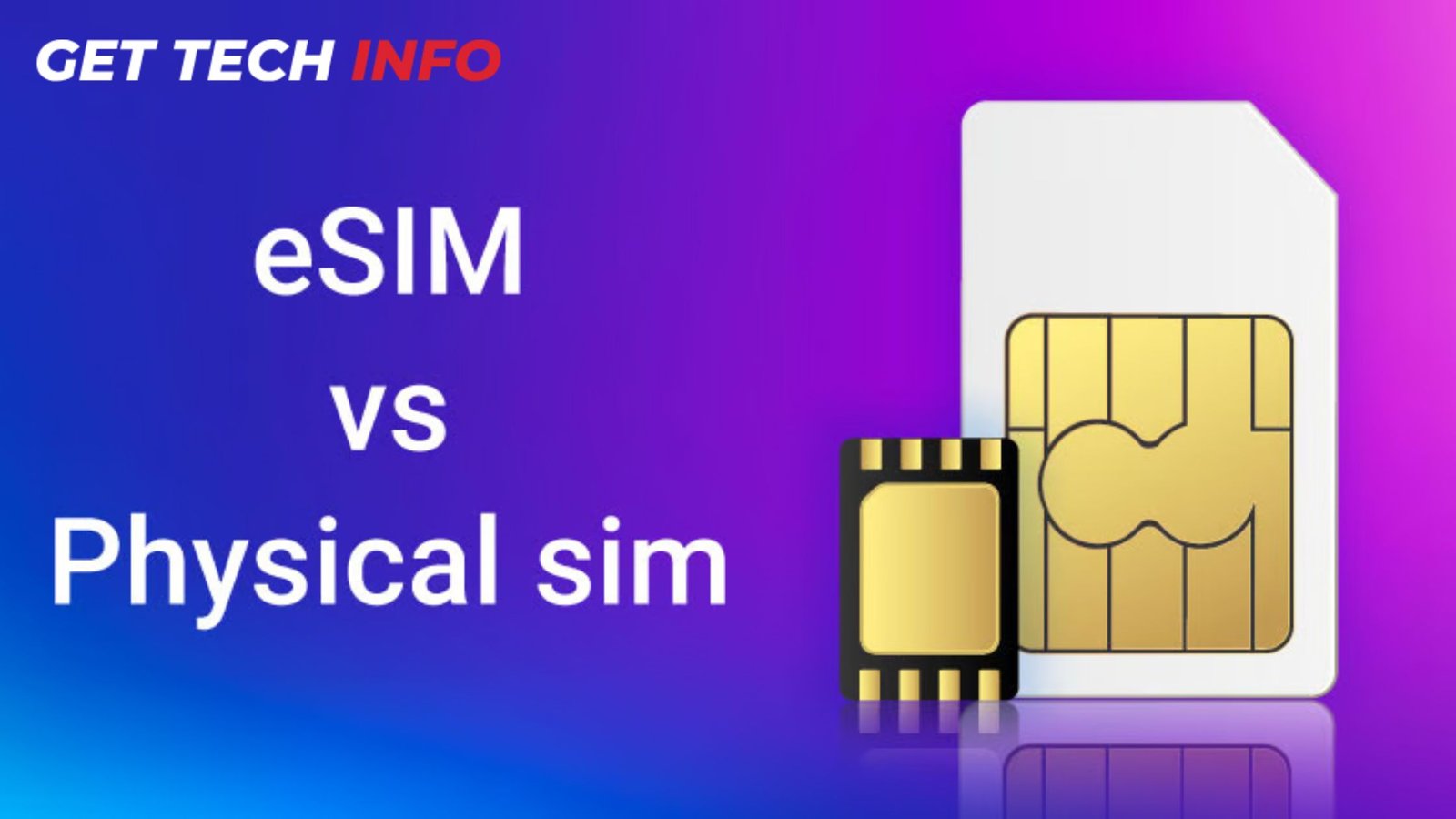 eSIM vs physical SIM