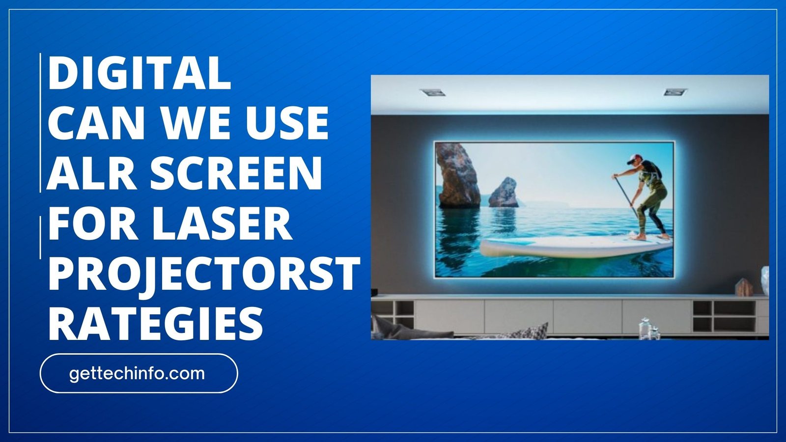 Can We Use an ALR Screen For Laser Projector? Its Types & Benefits