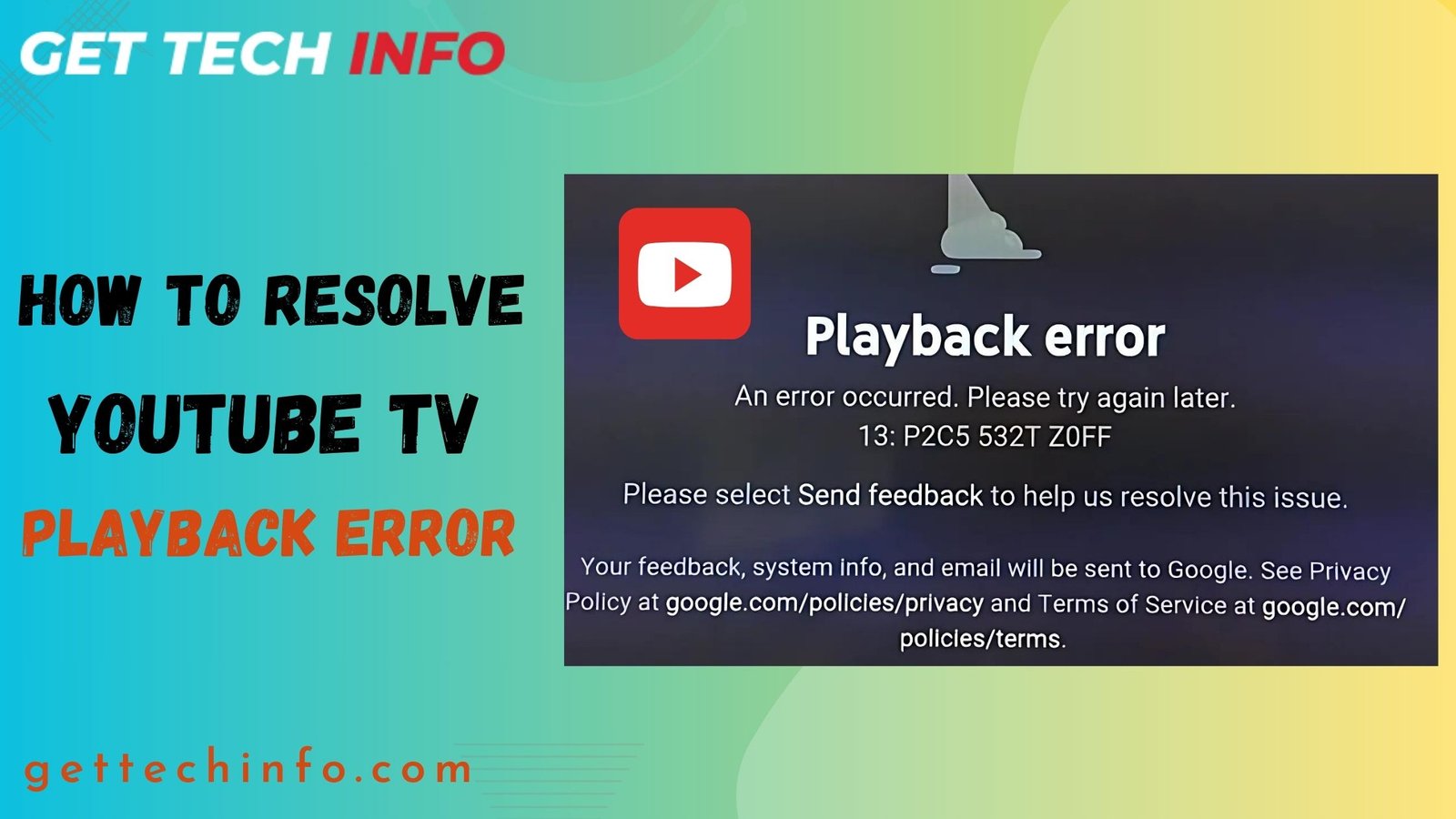 youtube tv playback error