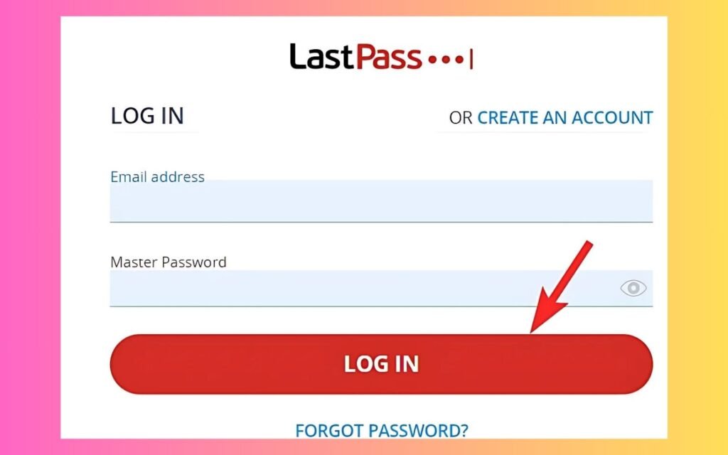 log into your LastPass account