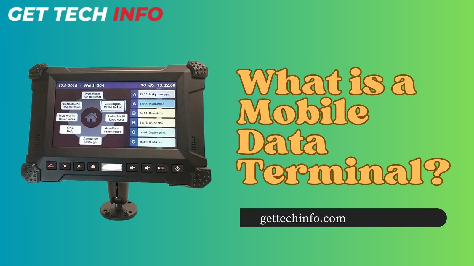 What Is Mobile Data Terminal Technology & Where Is It Used?