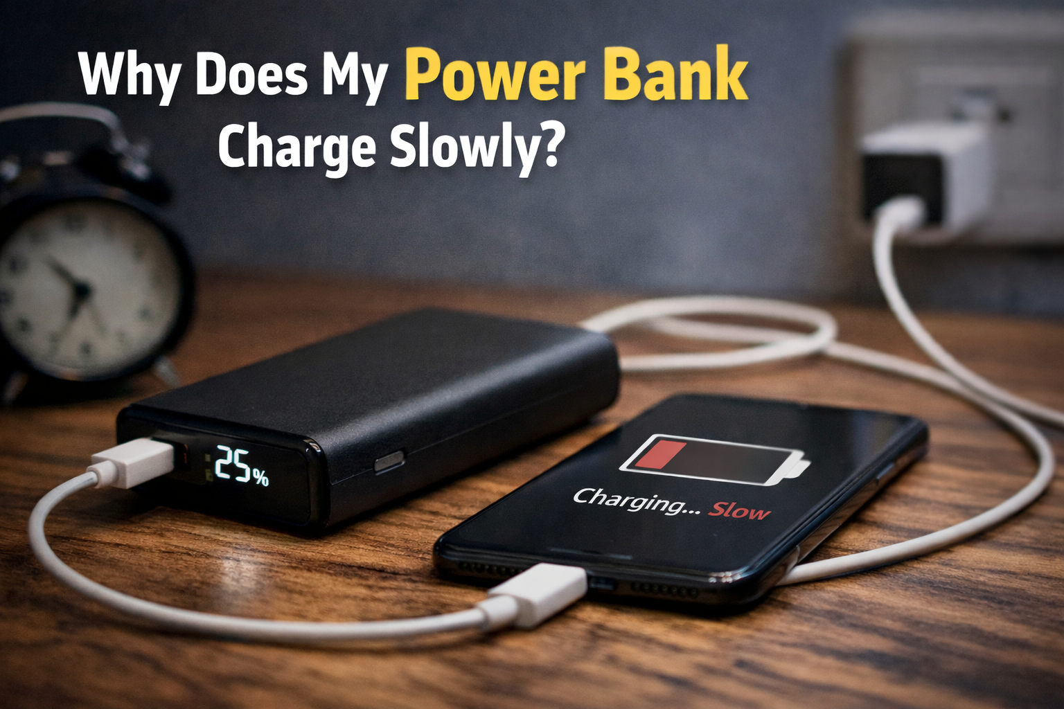 power bank charging slow