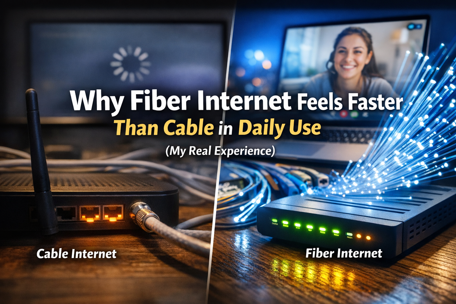 Why fiber internet feels faster than cable in daily use