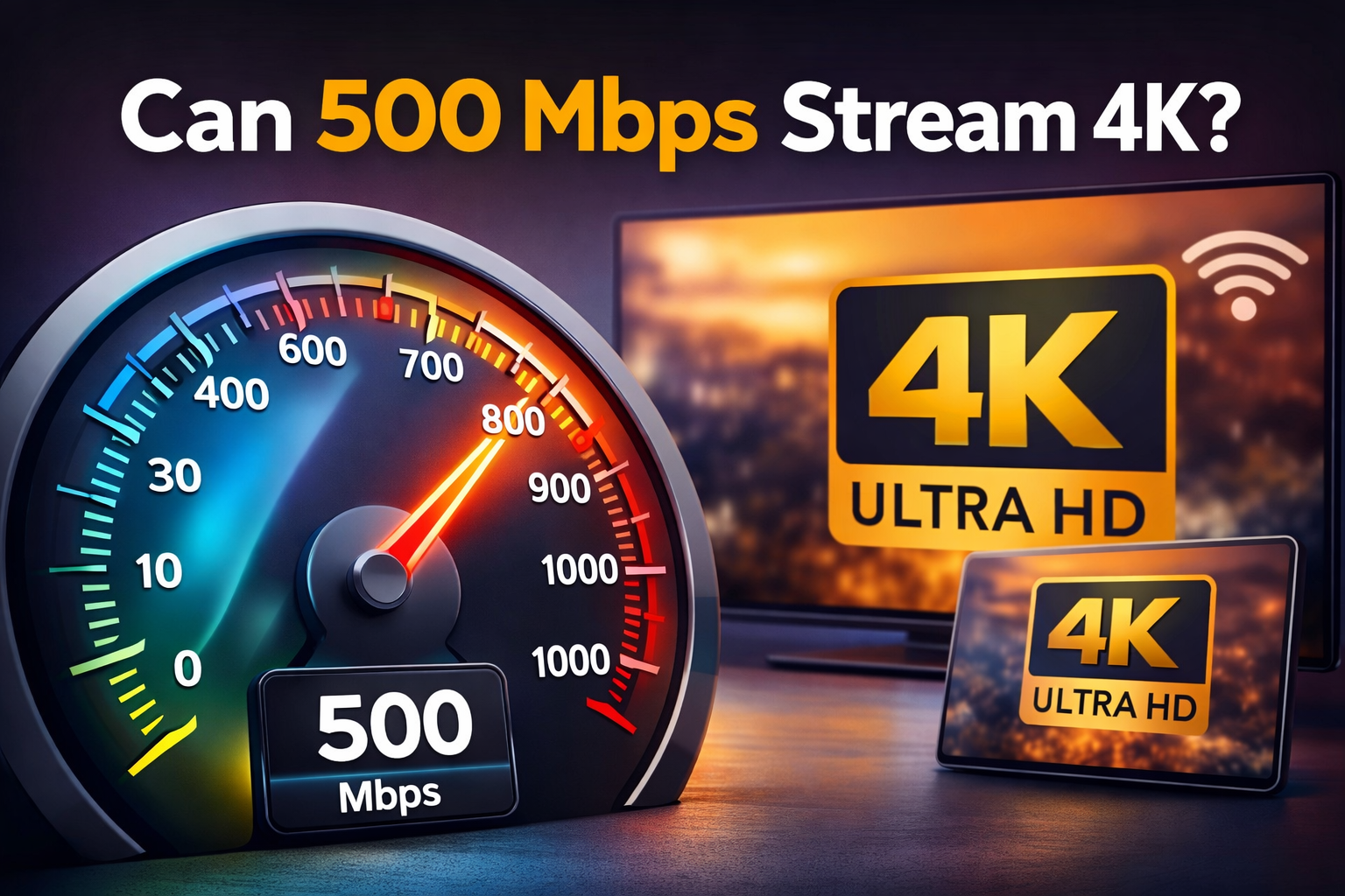 Can 500 Mbps stream 4K on multiple devices