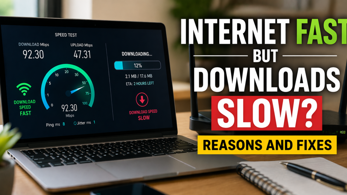 Internet Fast but Downloads Are Slow: Causes and Fixes Explained