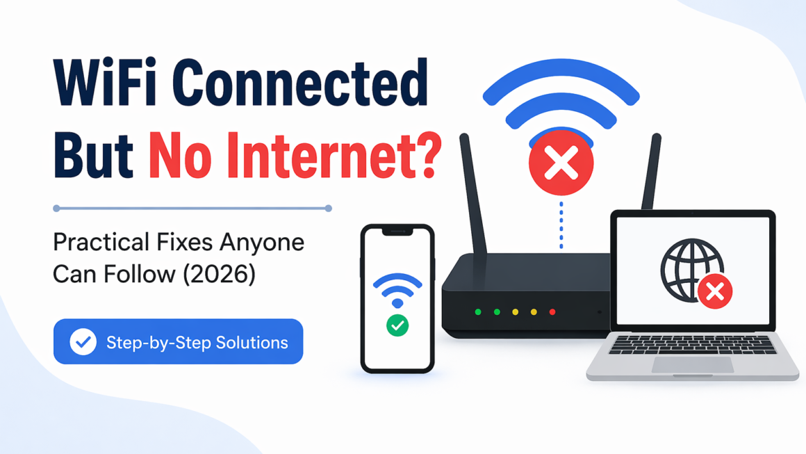 WiFi Connected But No Internet? Practical Fixes Anyone Can Follow