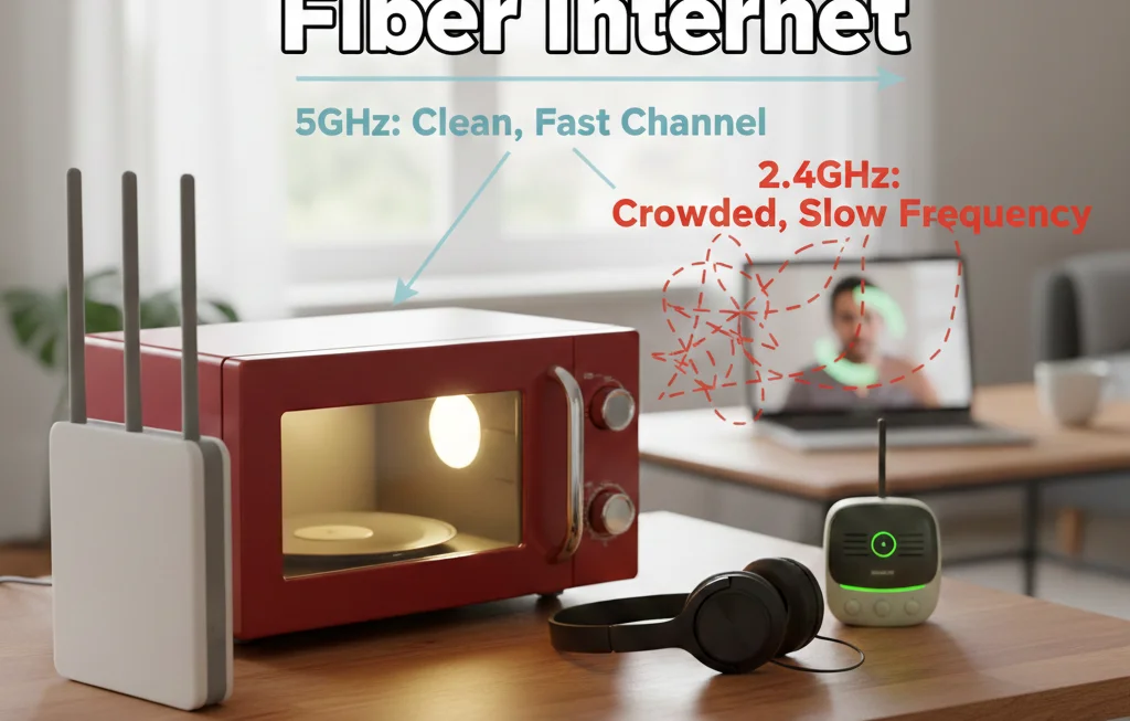 2.4GHz vs. 5GHz: Which Frequency Unlocks Your Fiber Internet Speed?