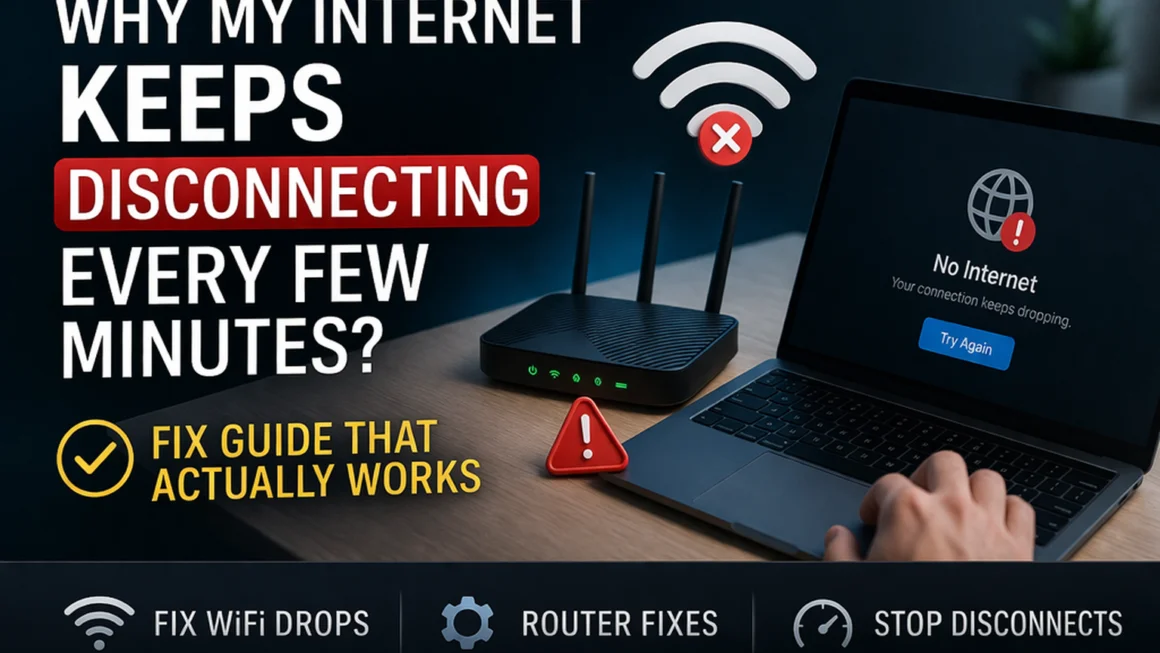 Why My Internet Keeps Disconnecting Every Few Minutes (Fix Guide That Actually Works)