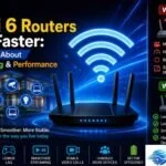 WiFi 6 router with faster speeds, lower lag, smoother streaming, and better multi-device performance.